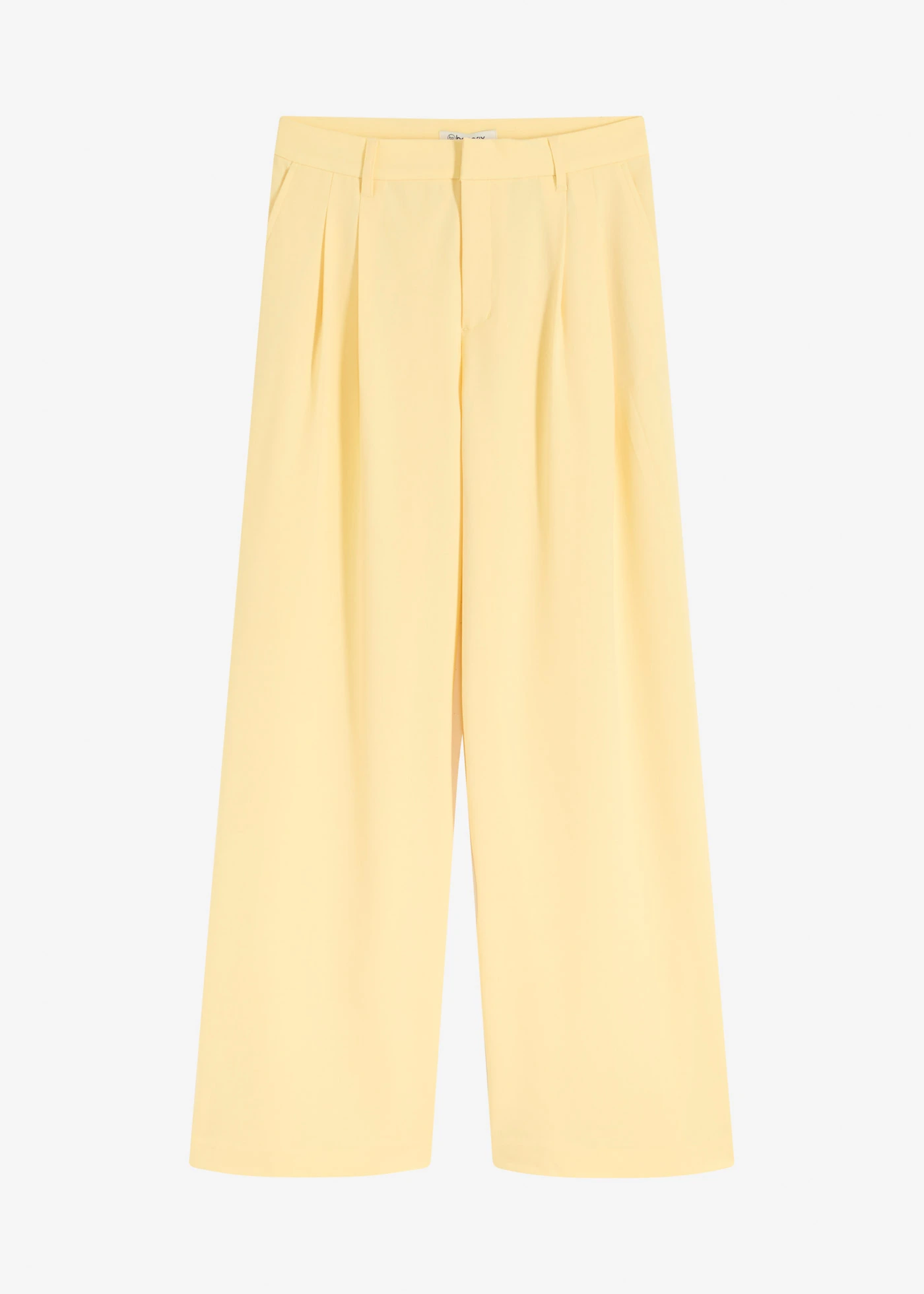 Pantalon large à pinces • jaune clair • Boutique bonprix