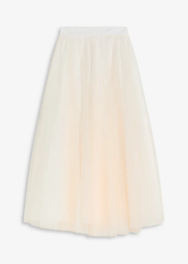 Maxi sukňa z jemného tylu