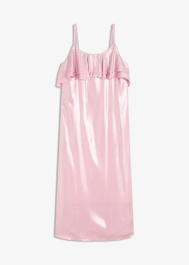 Midi šaty s volánmi