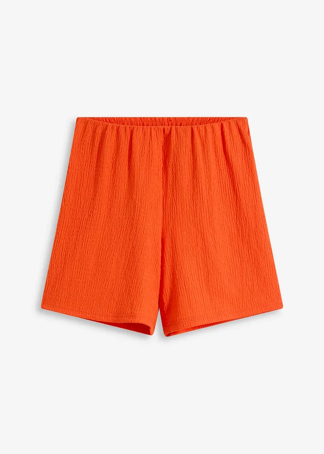 Pantaloni scurți din jerse subțire creponat