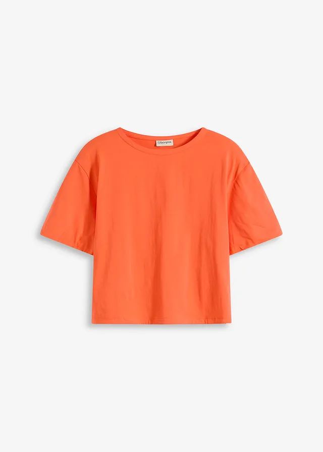 Oversized shirt van puur biologisch katoen, Kleur: mango