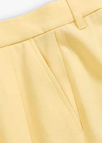 Pantalon large à pinces • jaune clair • Boutique bonprix