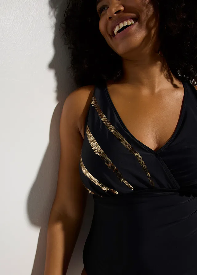 Maillot 1 pièce à sequins • noir-doré • product-page.page-title-suffix