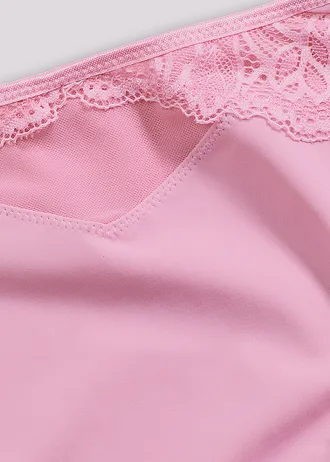 Slip maxi avec dentelle • rose glycine • Boutique bonprix