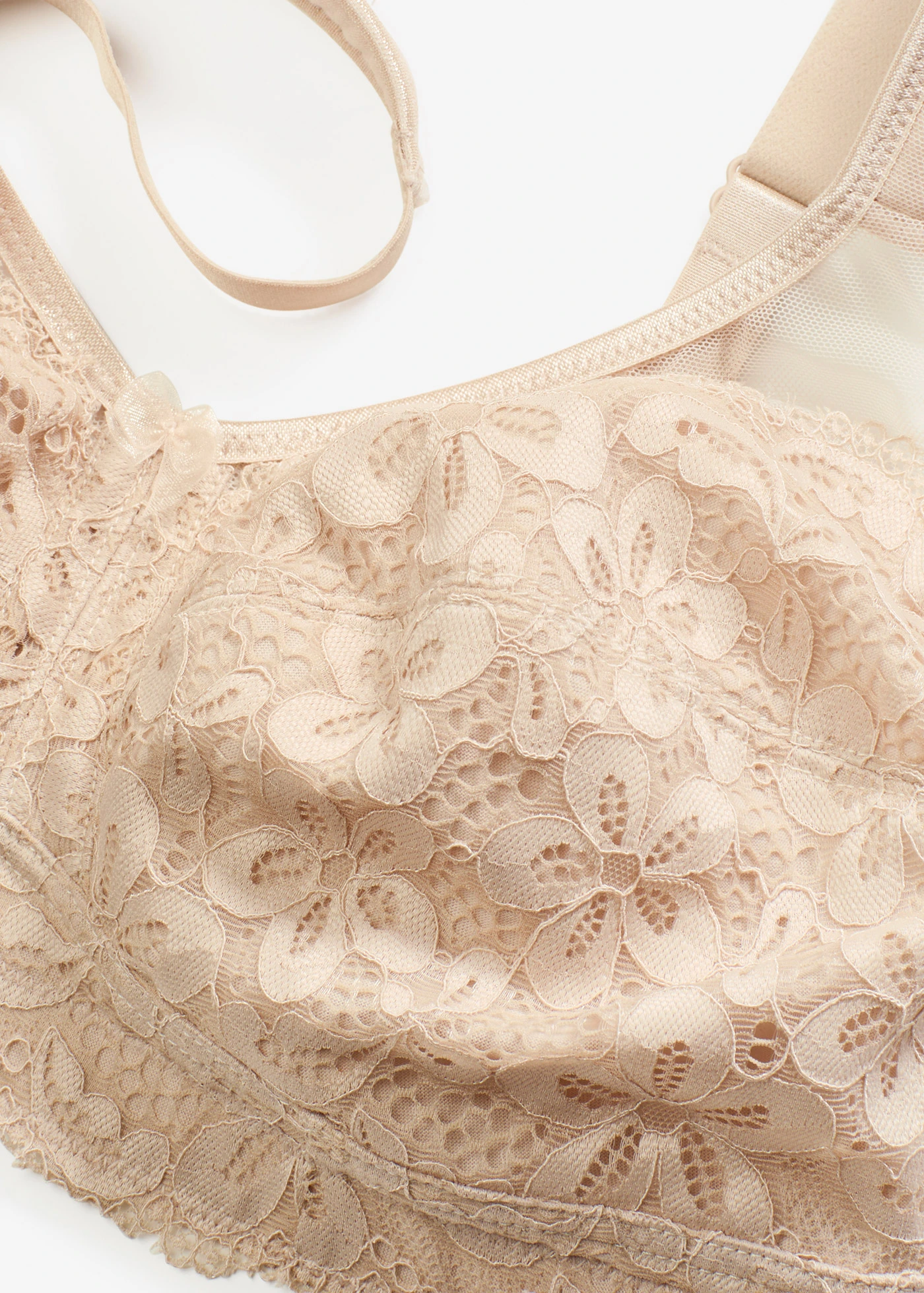 Steun bh zonder beugels met gewatteerde schouderbandjes • krijtbeige • bonprix online shop