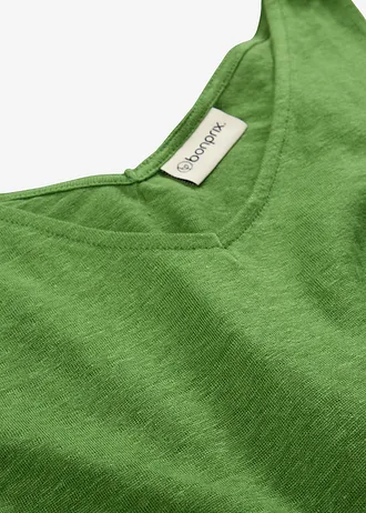 Maiou din in 100% • verde-pădure • magazin bonprix