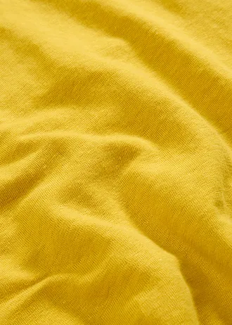 Tank top z czystego lnu • limonkowy curry • sklep bonprix