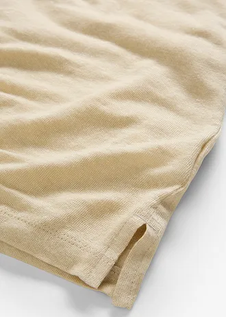 Maiou din in 100% • bej nisipiu mat • magazin bonprix