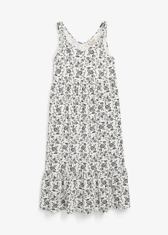Rochie maxi din material elastic cu bumbac organic