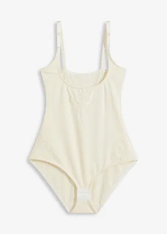 Stahovací body, silný tvarující efekt • přírodní bílá • bonprix obchod