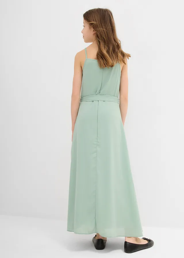 Maxi jurk met pailletten, Kleur: pastelgroen