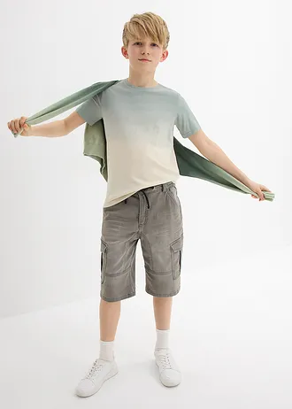 T-shirt met kleurverloop • rookgroen-naturel • bonprix online shop