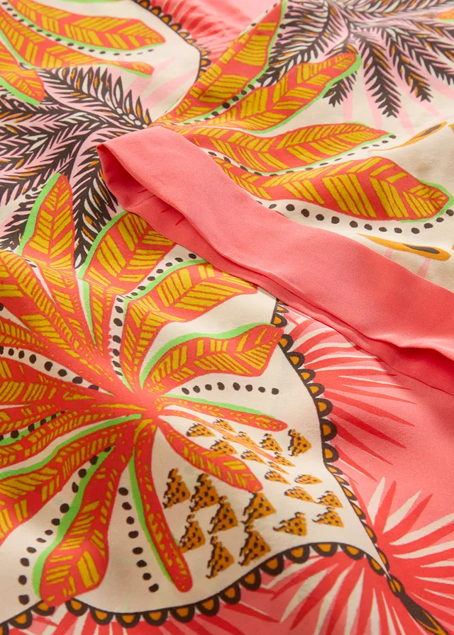Tuniek van een fijne zijdemix • lichtzalm-lemoncurry • product-page.page-title-suffix