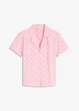 Blouse met broderie anglaise • theeroos • bonprix online shop