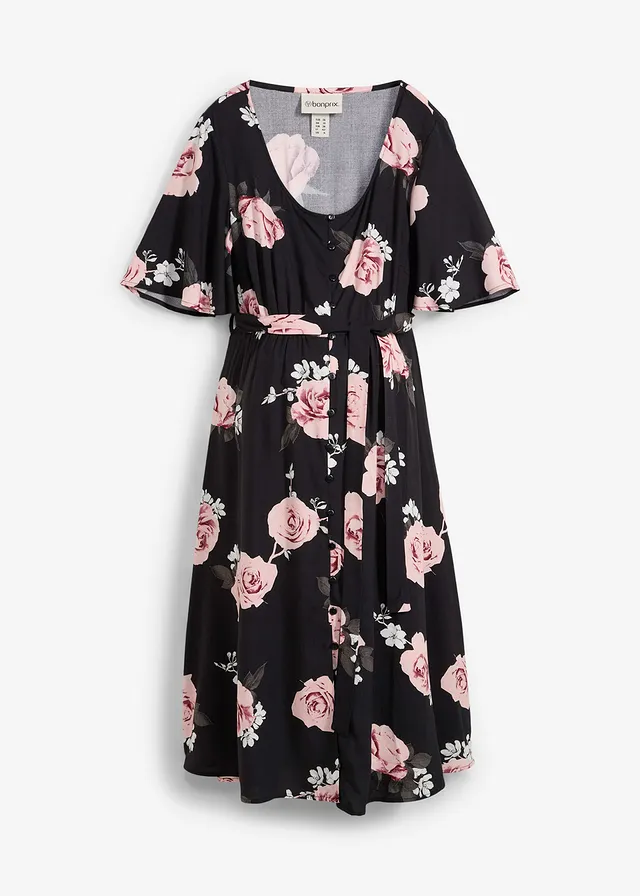 Šaty na dojčenie 2v1 z tkanej viskózy