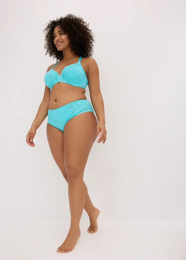 Beugel bh met een comfortabele sluiting voor, Kleur: aqua