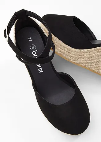 Lodičky na klínku • černá • bonprix obchod