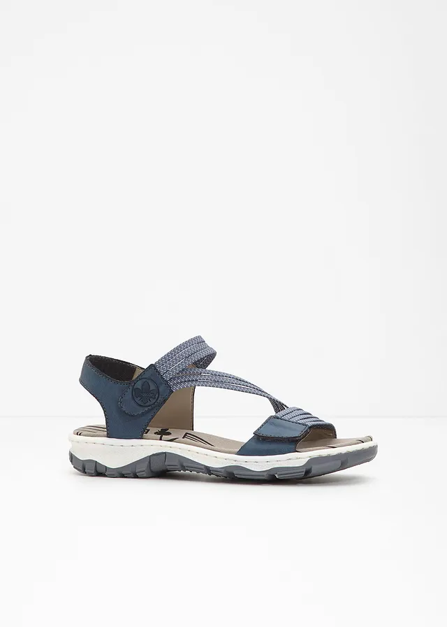 Sandales de randonnée Rieker à brides élastiquées, Couleur: bleu