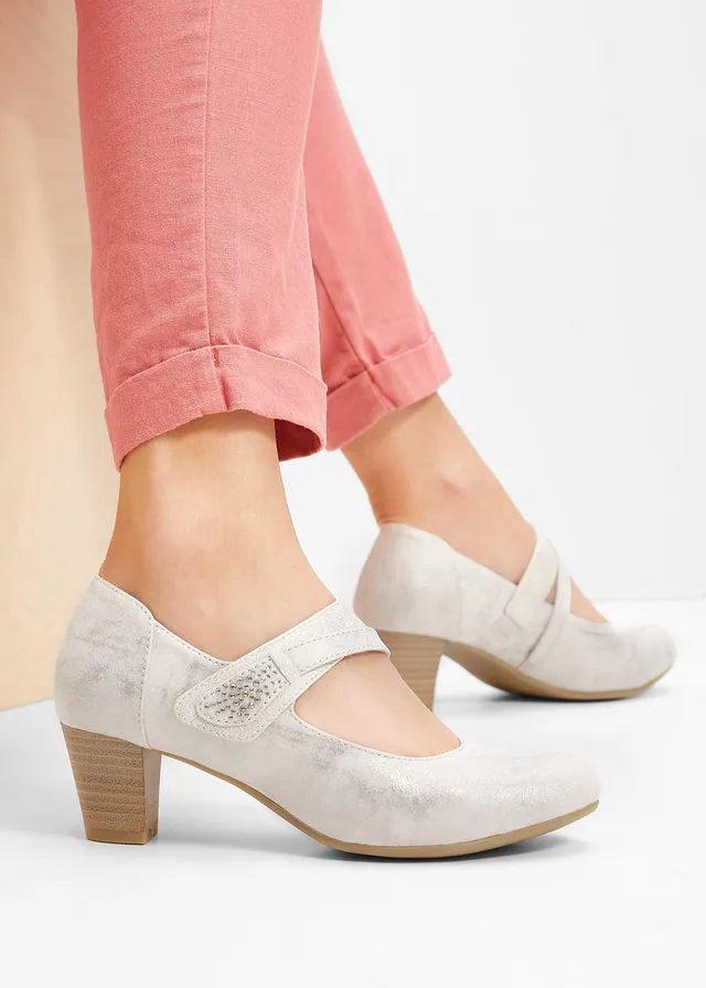 Jana strappy pumps in comfortabele wijdte • beige-goudkleur • product-page.page-title-suffix