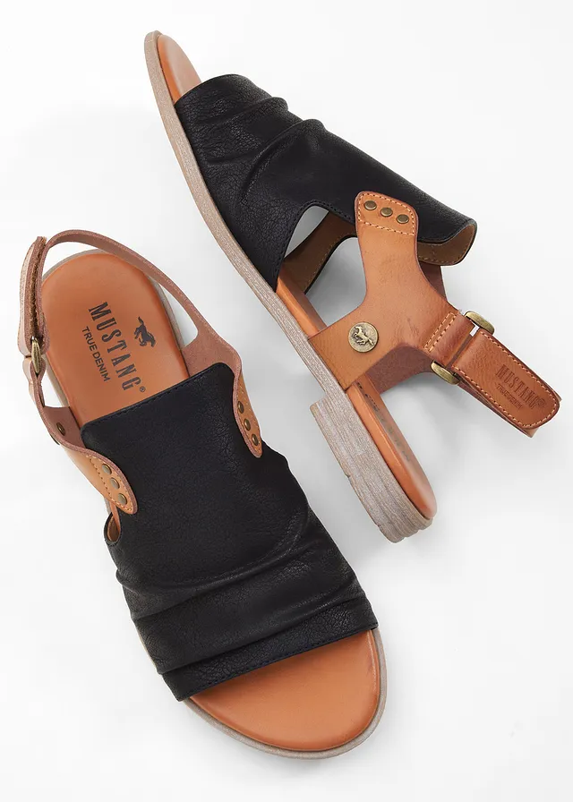 Mustang sandalen, Kleur: zwart