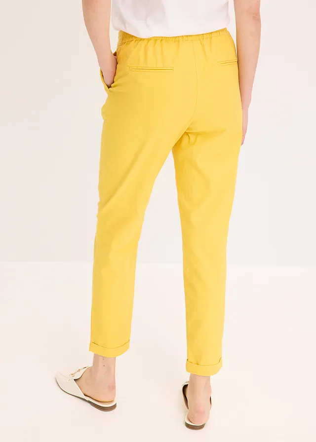 Linnen broek, Kleur: lemoncurry