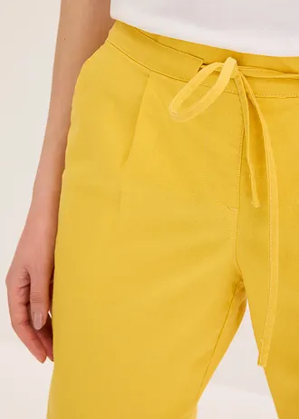 Pantalon en lin mélangé • curry • Boutique bonprix