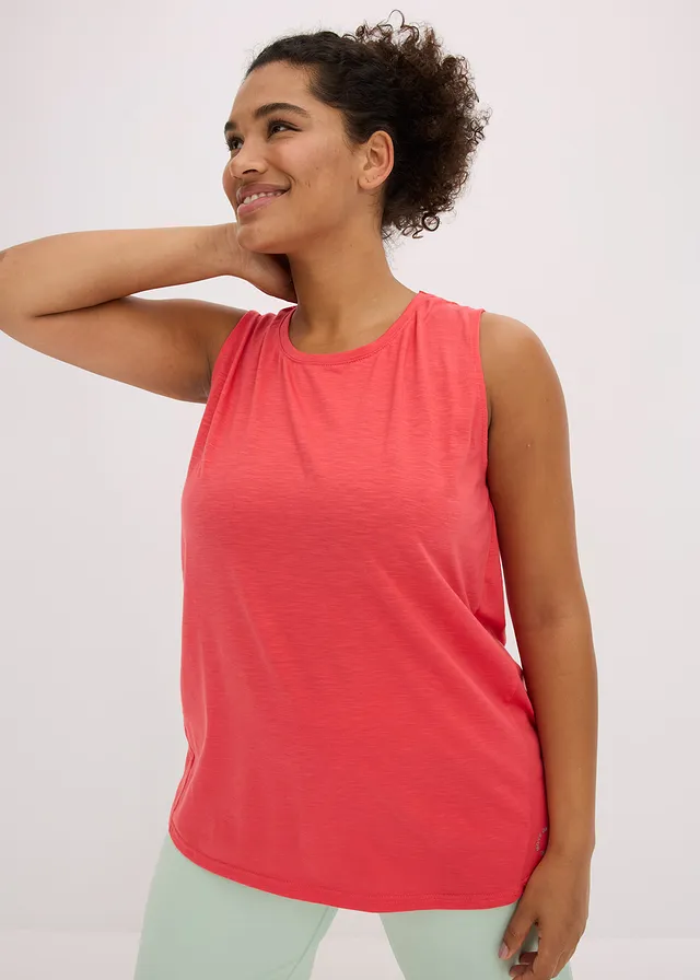Lot de 2 débardeurs de sport à séchage rapide, Couleur: noir/rose paradis