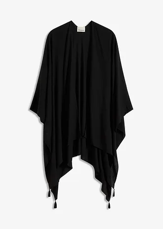 Zomerponcho van viscose