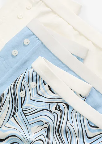 Boxerky (4 ks v balení) • přírodní bílá + světle modrá • bonprix obchod