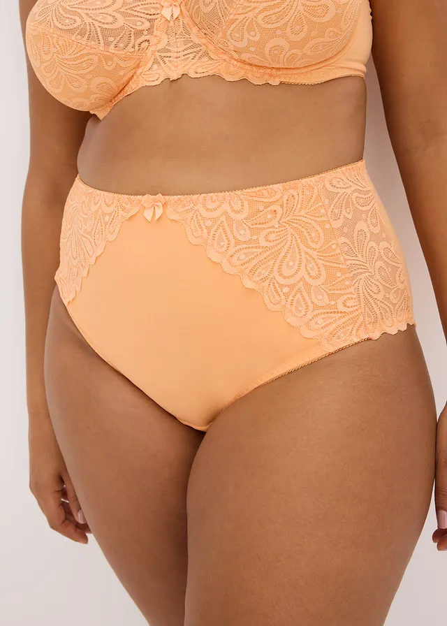 Slip modelant avec dentelle, Couleur: pêche clair