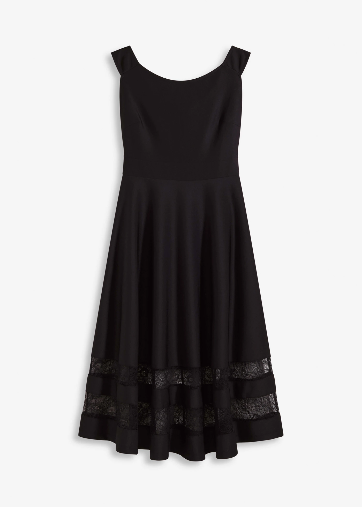 Rochie carmen cu dantelă • negru • magazin bonprix