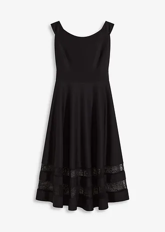 Robe col Bardot avec dentelle