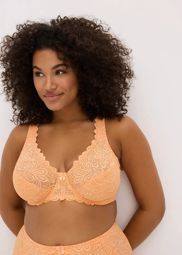 Soutien-gorge à armatures et bretelles rembourrées, Couleur: pêche clair