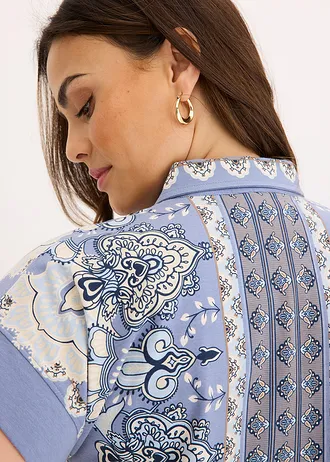 Oversize úpletová halenka • přírodní-tmavě modrá -velbloudí-matně modrá-pudrově modrá • bonprix obchod