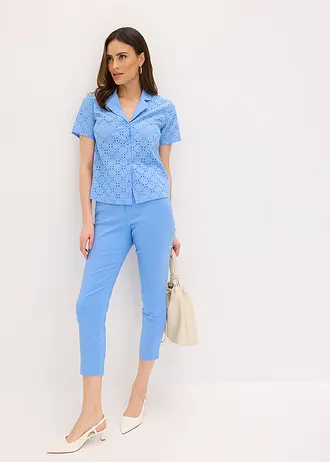 7/8 broek van bengaline • middenblauw • bonprix online shop