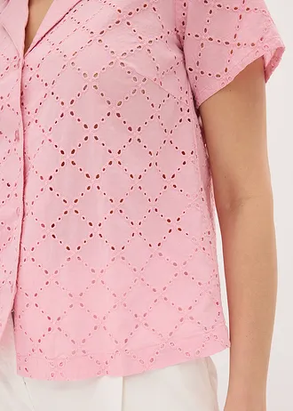 Blouse met broderie anglaise • theeroos • bonprix online shop