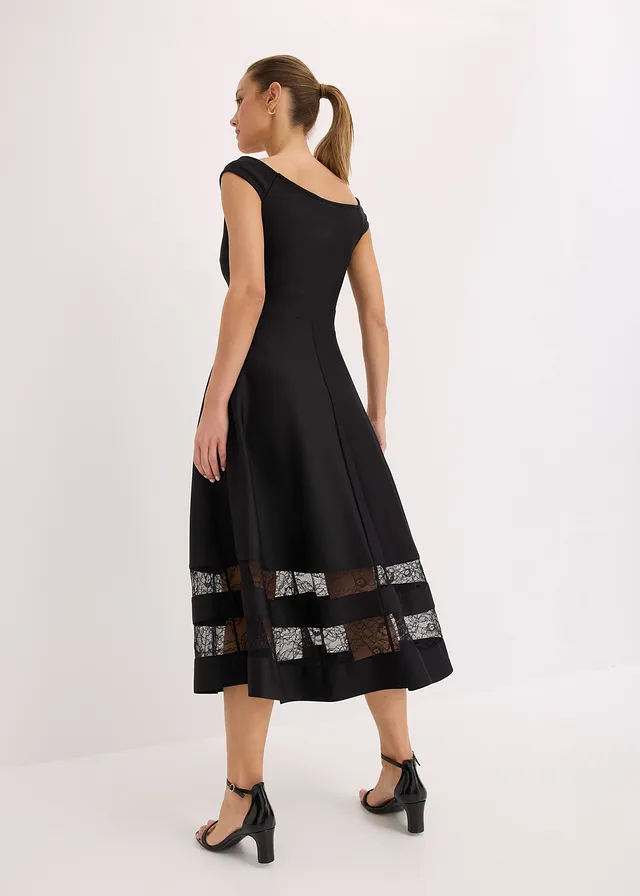 Carmen jurk met kant • zwart • product-page.page-title-suffix