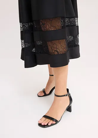 Rochie carmen cu dantelă • negru • magazin bonprix