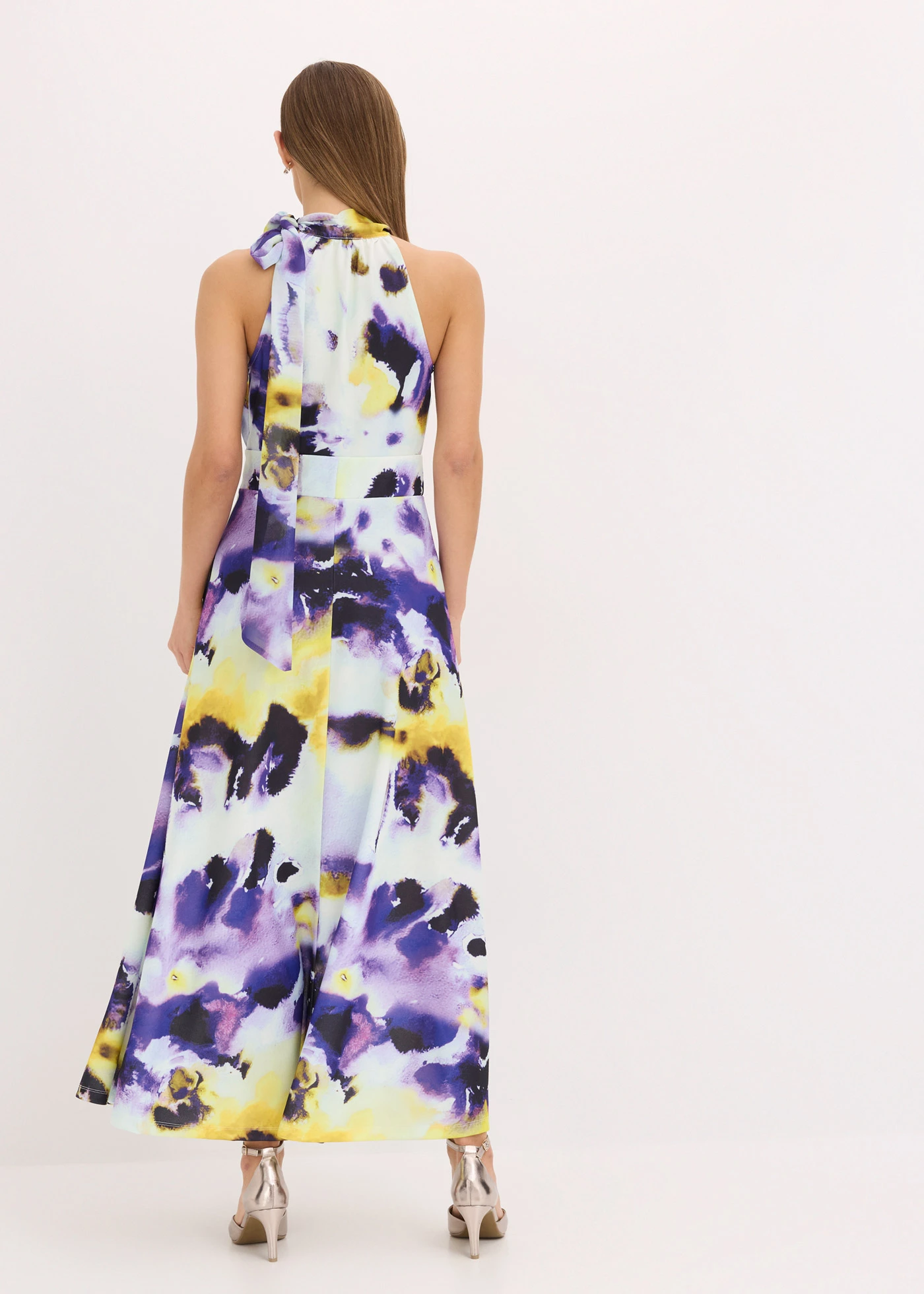 Maxi jurk van stevige scubastof • lichtblauw-paars • bonprix online shop