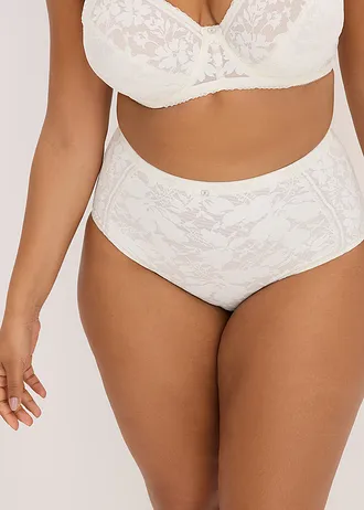 Stahovací kalhotky, střední tvarující efekt, barva: přírodní bílá