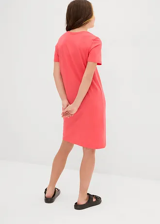 Jersey jurk van puur biologisch katoen, Kleur: paradijspink