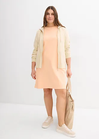 Mini jurk met zakken van stevie interlock, Kleur: melba