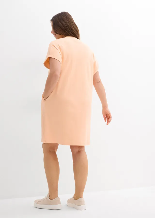 Robe courte en interlock épais, Couleur: melba