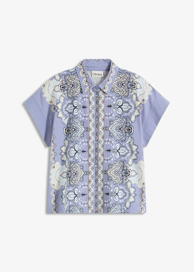 Oversize úpletová halenka • přírodní-tmavě modrá -velbloudí-matně modrá-pudrově modrá • bonprix obchod