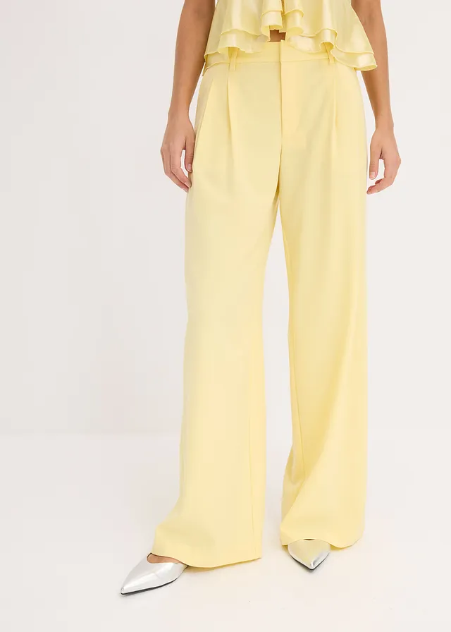 Marlene Dietrich broek, Kleur: lichtgeel