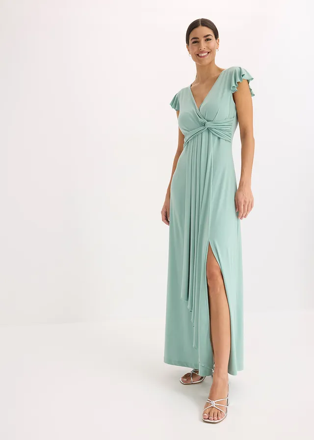 Robe longue, Couleur: vert pastel