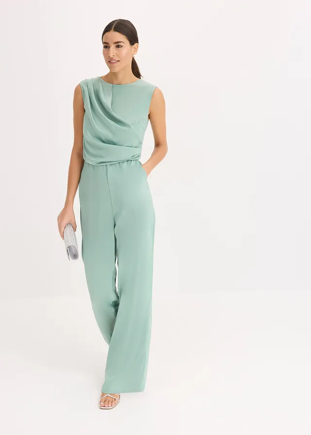 Jumpsuit van glanzend satijn