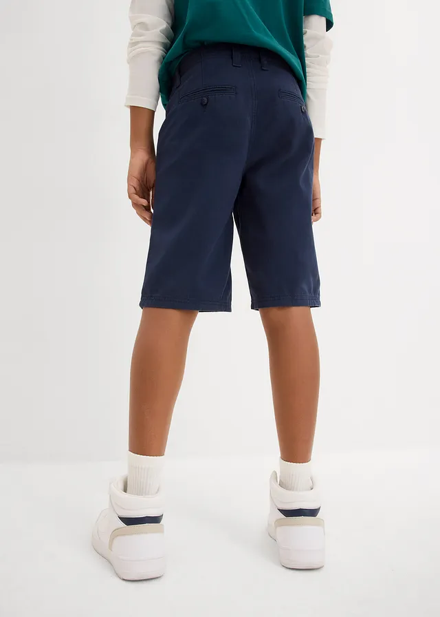 Bermuda chino, Regular Fit, Couleur: bleu foncé