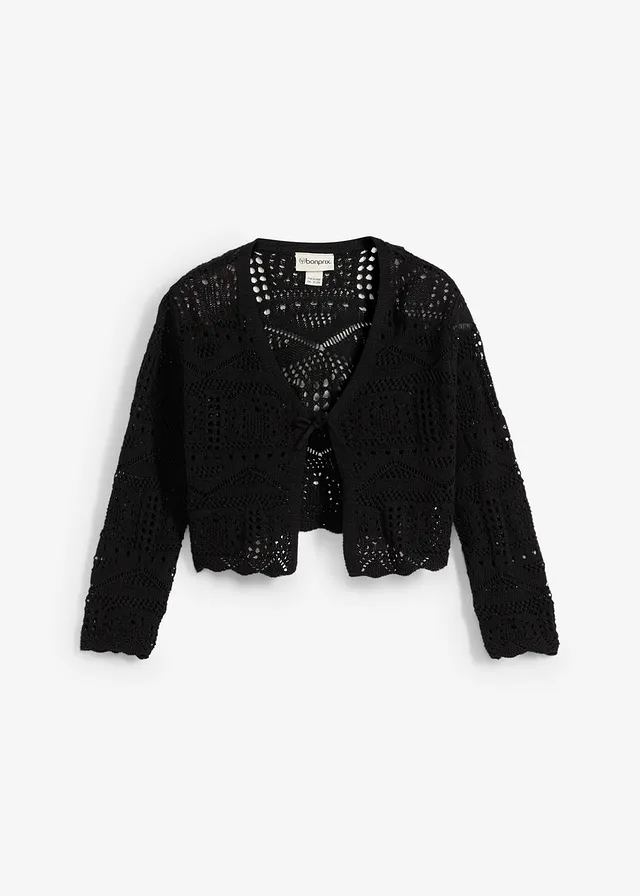 Bolero cu broderie și mâneci 3/4