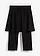 Capri legging met geïntegreerde rok, Kleur: zwart